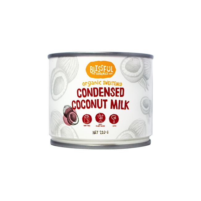 Blissful Organics Sweetened Condensed Coconut Milk 210g