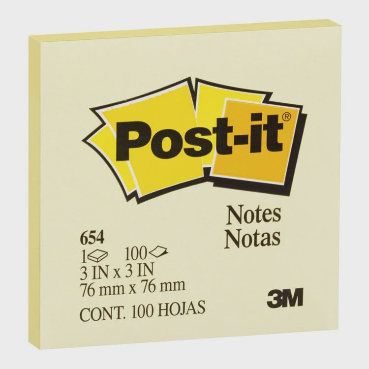 Post-It Notes Yellow Standard 100