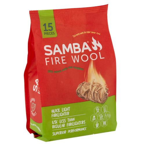 Samba Fire Wool Firelighters 15pk