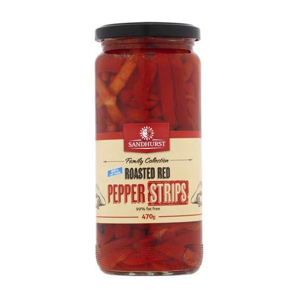 Sandhurst Roasted Red Pepper Strips 470g