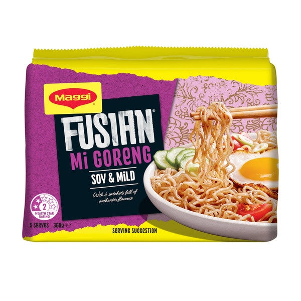 Maggi Fusian Mi Goreng Soy & Mild Noodles