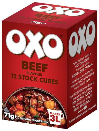 OXO Beef Stock Cubes 12s