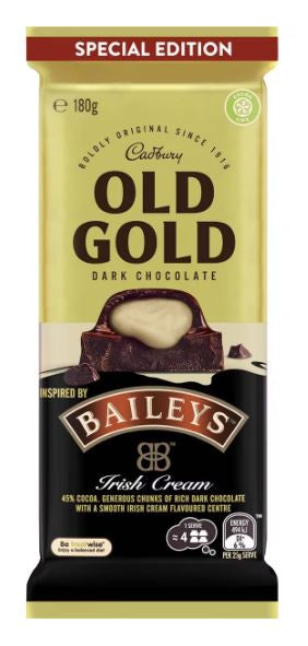 Cadbury Chocolate Old Gold Baileys 180g