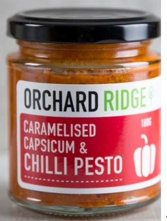 Orchard Ridge Caramelised Capsicum & Chili Pesto 180g