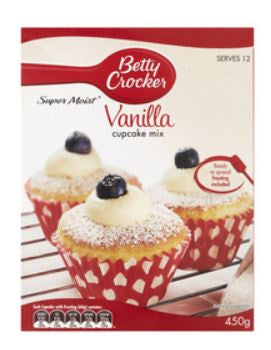 Betty Crocker Cupcake Mix Vanilla 370gm