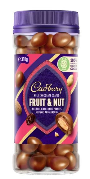 Cadbury Chocolate Fruit & Nut 310g