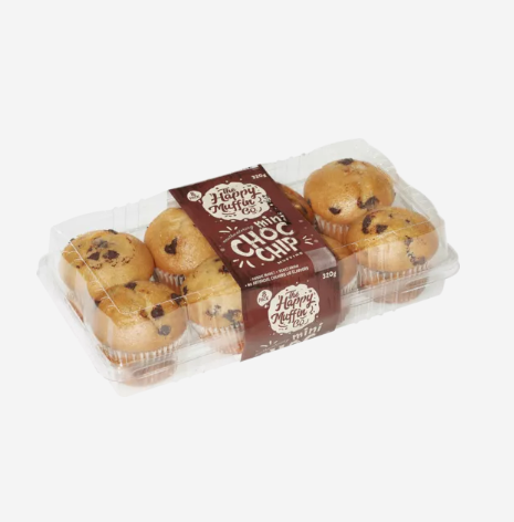 Happy Muffin Mini Choc Chip  8 Pack