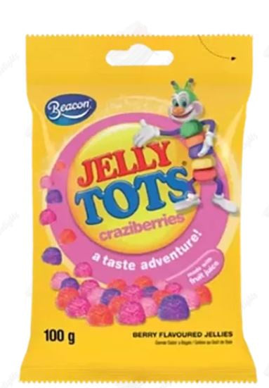 Beacon Jelly Tots Craziberries 100g