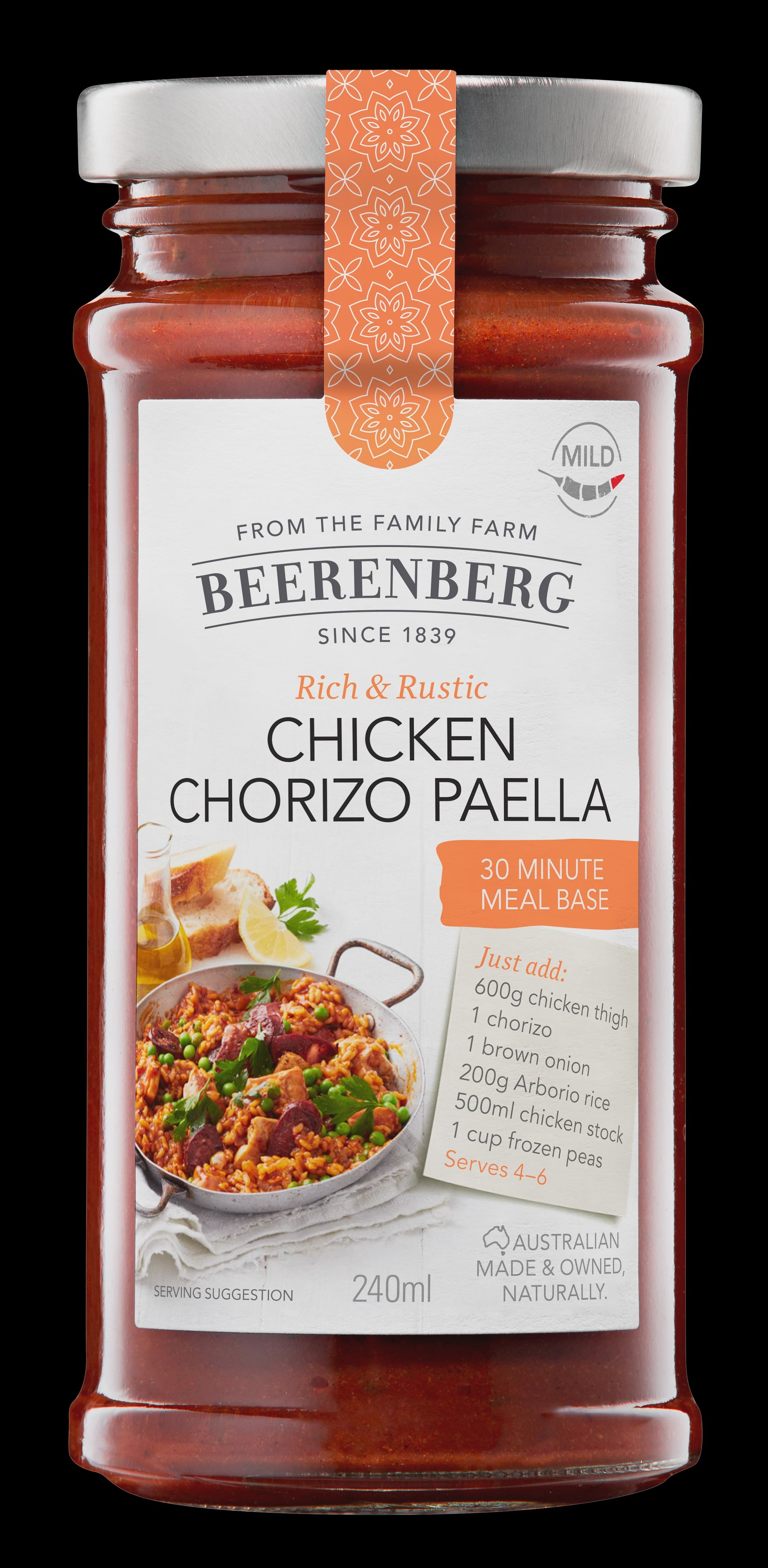 #Beerenberg Chicken Chorizo Paella  Meal Base 240ml