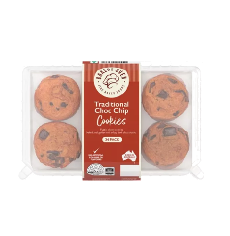 Baker's Oven Traditional Choc Chip Cookies 24 Pack