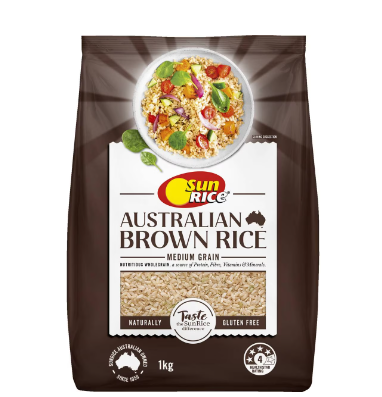 Sunrice Australian Brown Rice 1kg