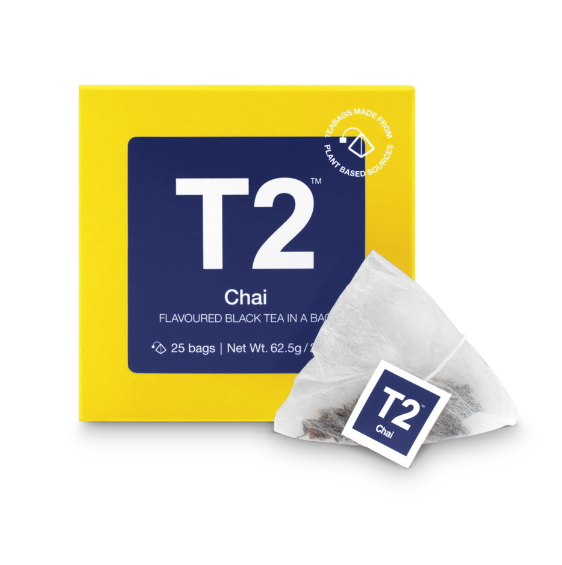 T2 Chai Flavoured Black Tea 25 Bags