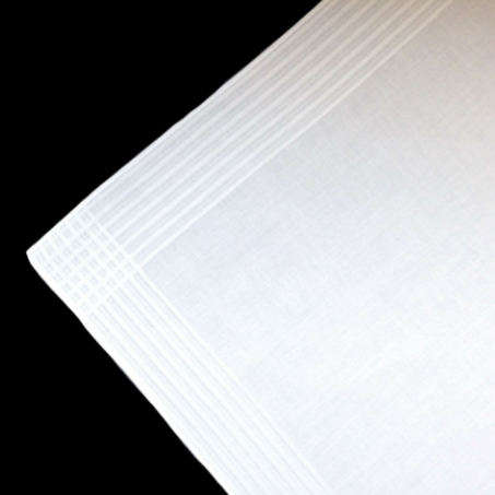 European Design - Plain White Self Embossed Border