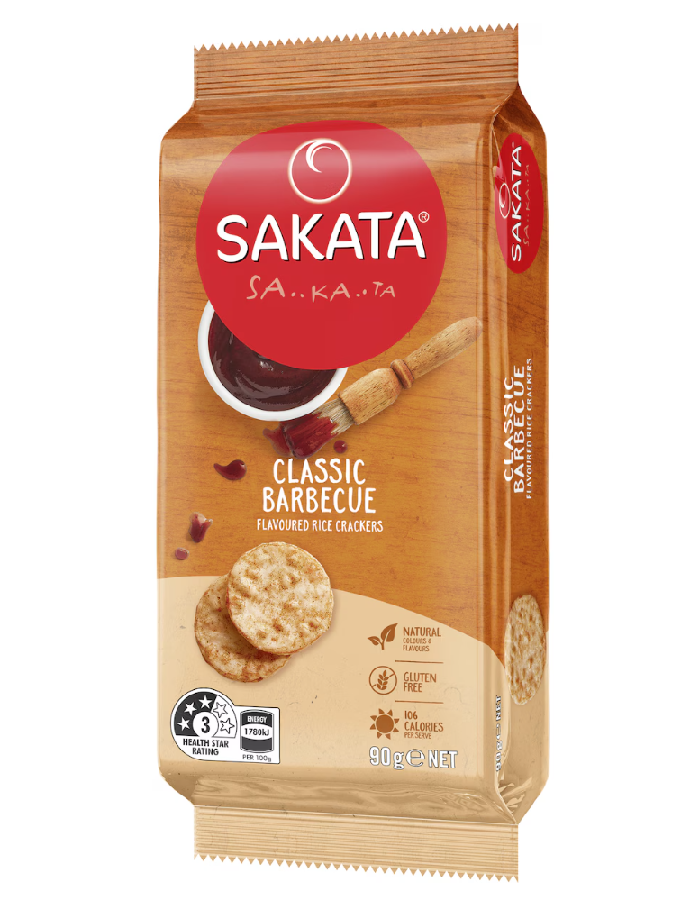 Sakata Rice crackers BBQ 90gm