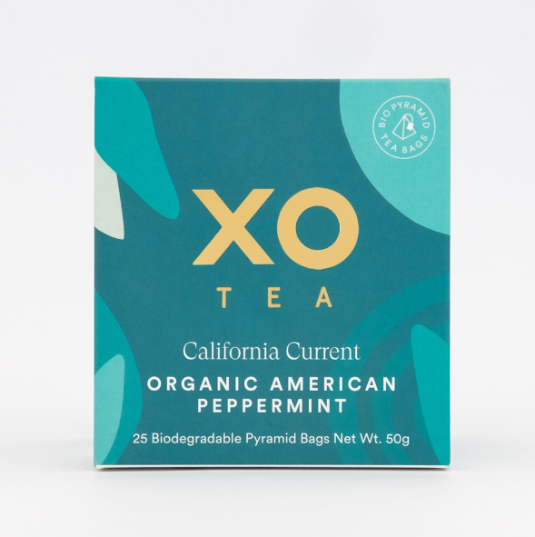 XO Tea California Current American Peppermint 25 Teabags