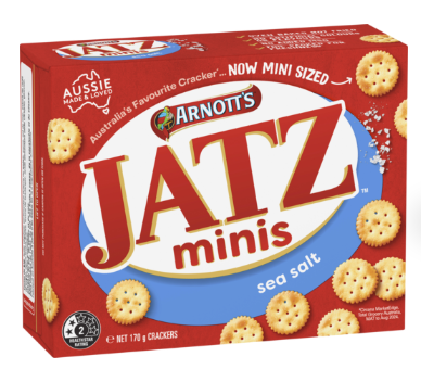 Arnotts Jatz Minis Crackers Sea Salt 170g