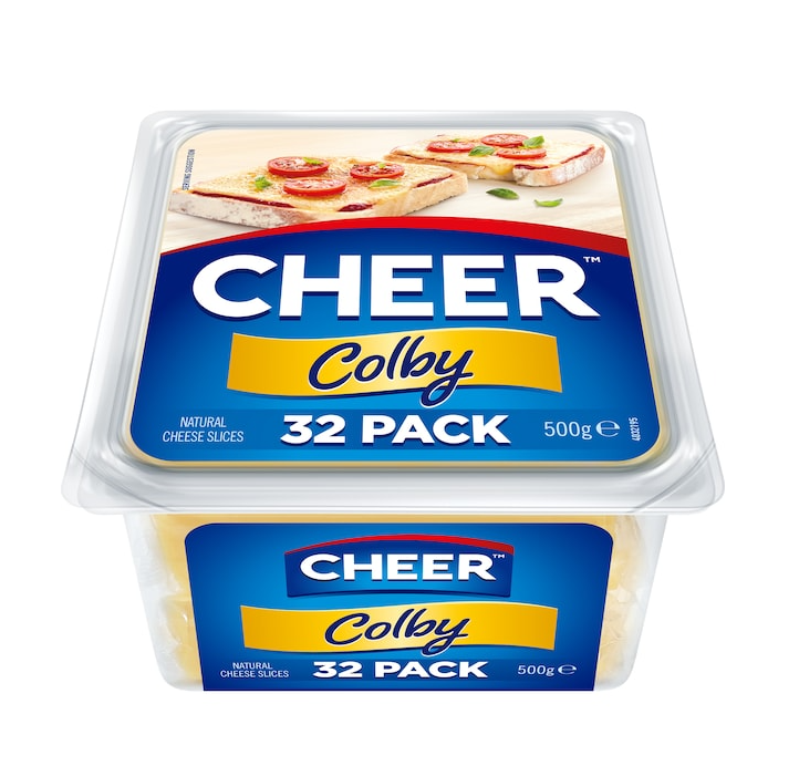 Cheer Colby Cheese Slices 32 pack