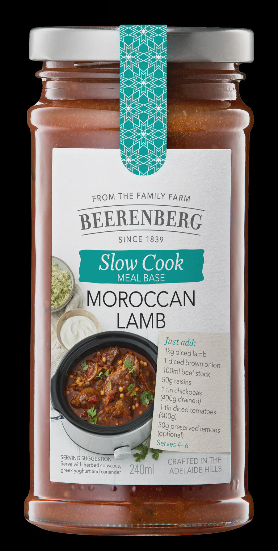 Beerenberg  Slow Cook Base Moroccan Lamb 240ml