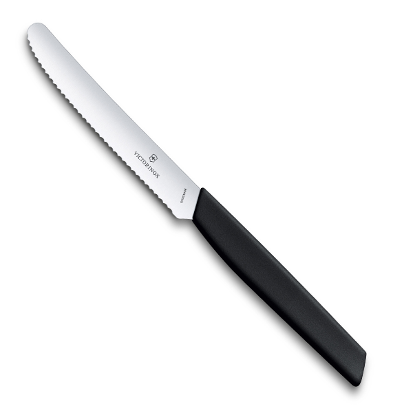 Victorinox Swiss Modern Tomato Knife Wavy Black