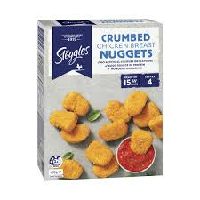 Steggles Frozen Crumbed Chicken Nuggets 400g