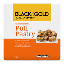 Black & Gold Puff Pastry