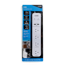 Crest Powerboard 4 Socket 2 USB