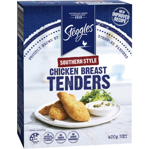 Steggles Southern Style Chicken Breast Tenders 400g