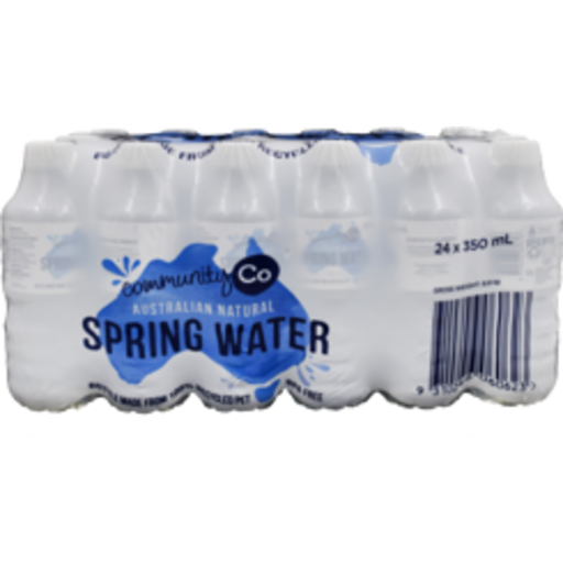 Community Co Spring Water Mini 24pk 350ml