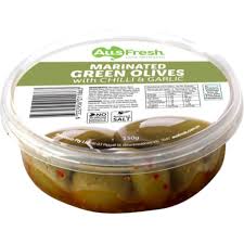 Ausfresh green olives with tequila & lime marinated 150gm