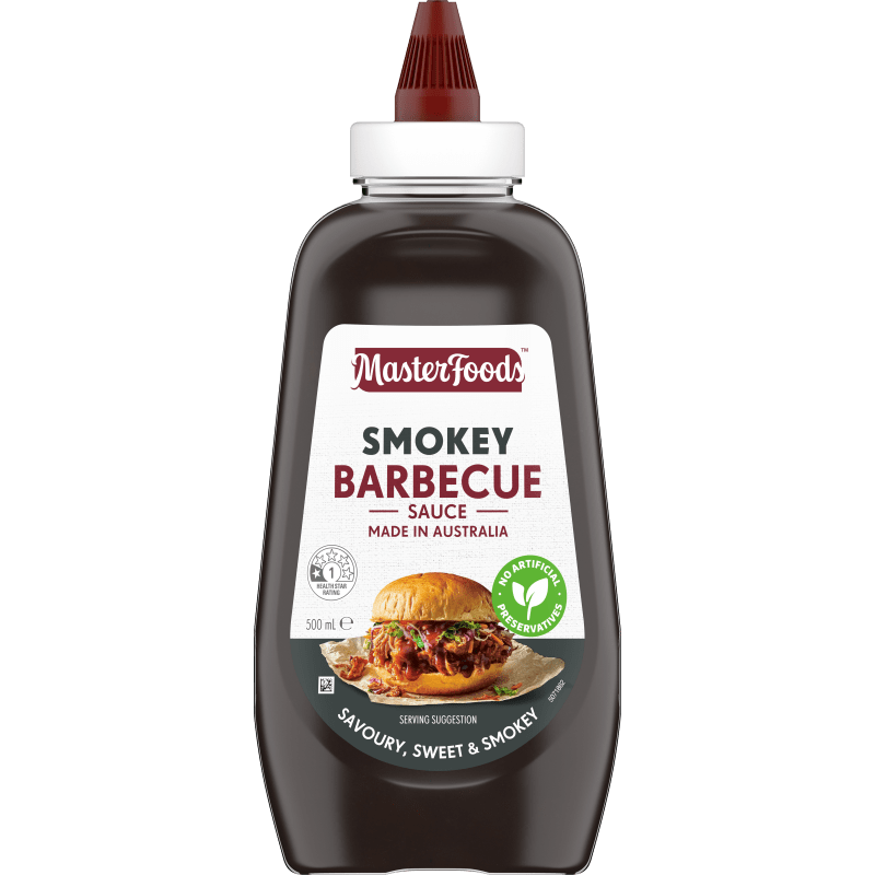 Masterfoods Sauce BBQ Smokey Squeezy 500ml