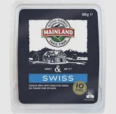 Mainland Swiss Cheese Slices 180g