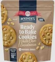 Mckenzies Ready to Bake White choc Macadamia Cookie Dough 400g