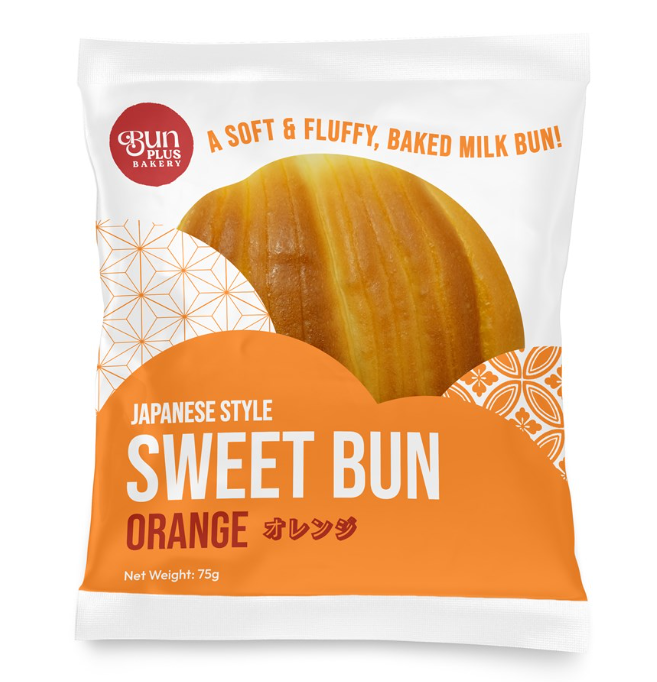 Bun Plus Sweet Bun Orange 75g