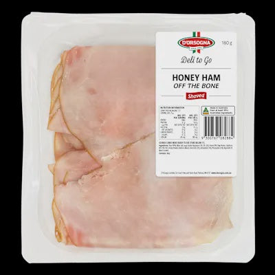 D'orsogna Deli to Go Honey Ham Shaved 180g