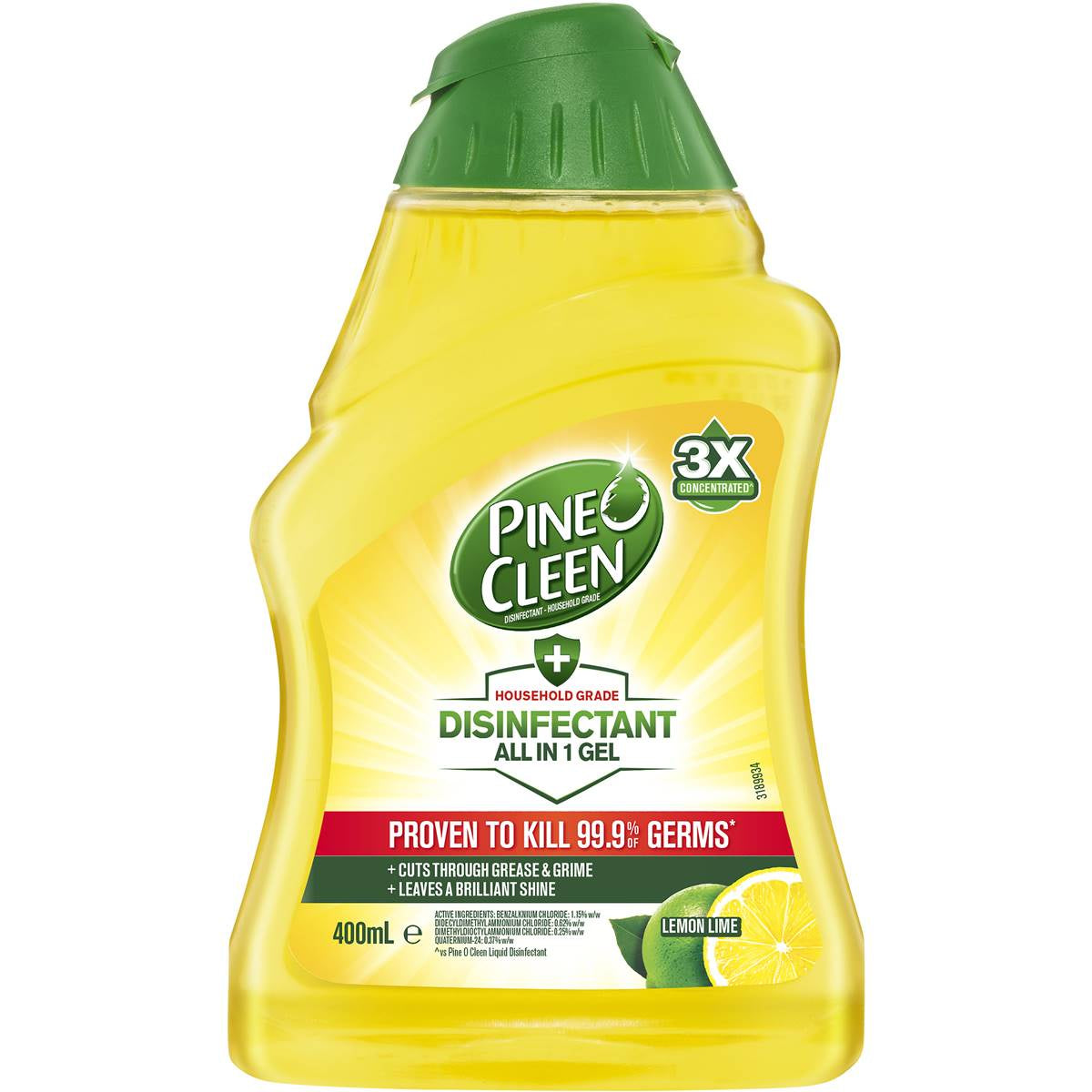 Pine O Cleen Antibacterial Disinfectant All In 1 Gel Lemon 400ml