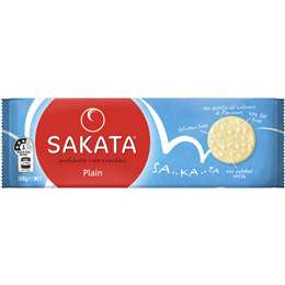 Sakata Rice Crackers Plain 100gm