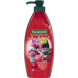 Palmolive Kids 3 in 1 Bodywash, Shampoo & Conditioner Strawberry 700mL