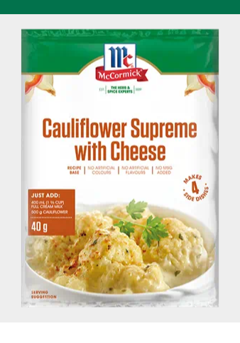 McCormick Cauliflower Supreme with Cheese 40g