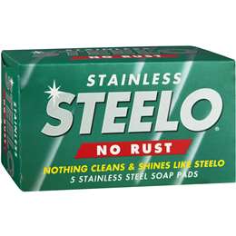 Steelo Stainless Wool Pads 5 pack