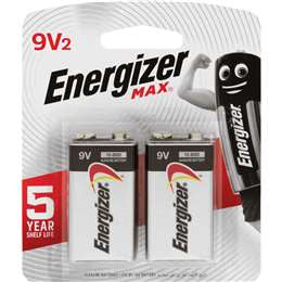 Energizer Max 9v Batteries 2pk