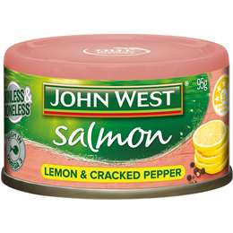 John West Salmon Tempters Lemon & Cracked Pepper 95g