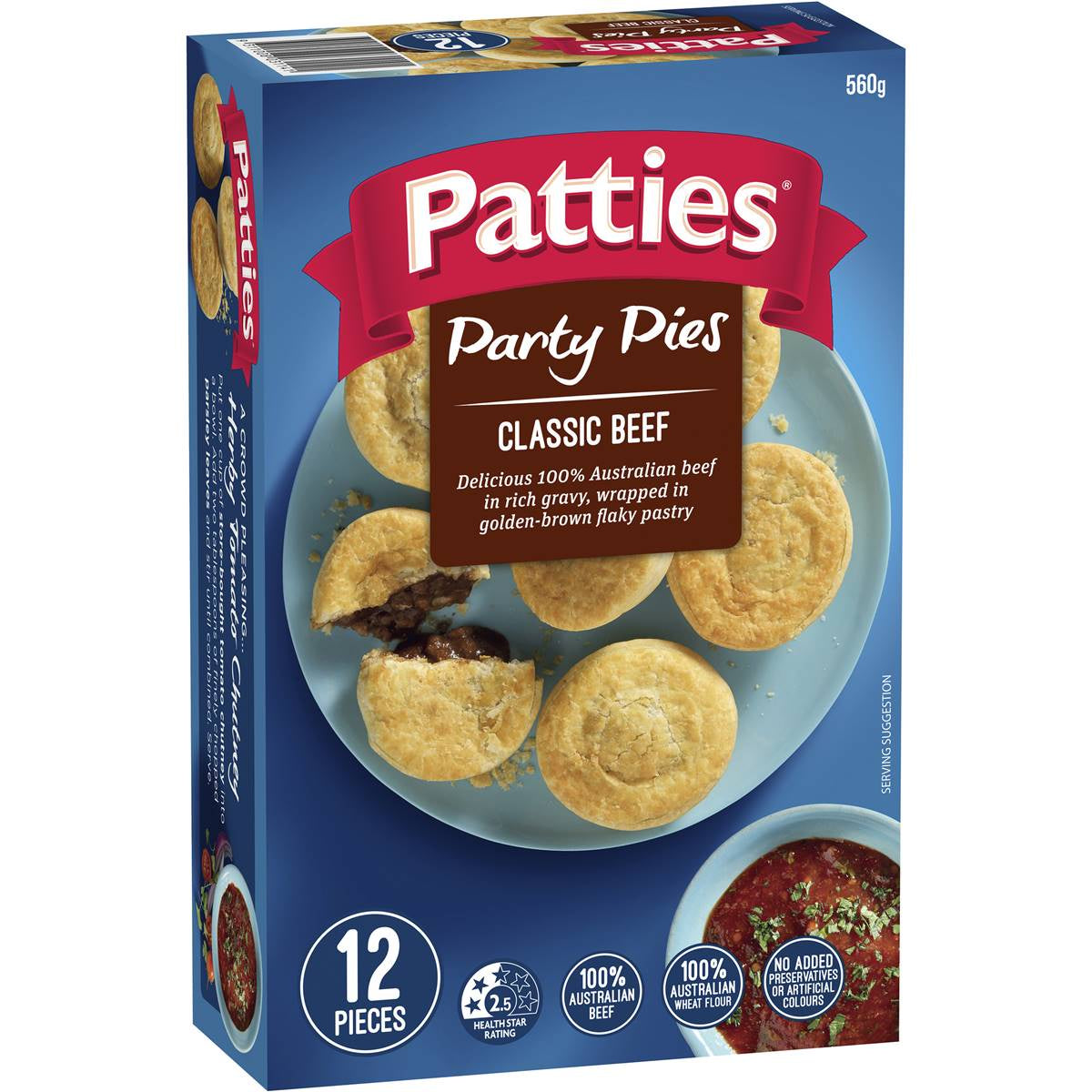 Party Pies Patties 12 Pack