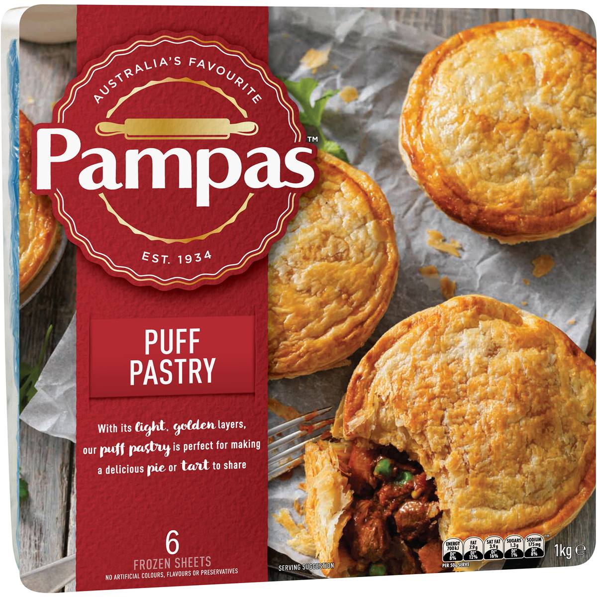 Pampas Puff Pastry 1kg