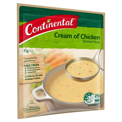 Continental Simmer Soup Cream of Chicken  45g