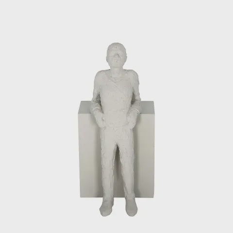 Dillon Polyresin Standing Man Grey