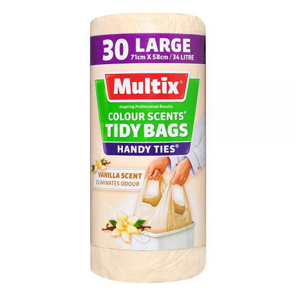 Multix Tidy Bag Colour Scents Vanilla Large 30s