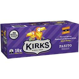 Kirks Pasito Cans 375ml x 10pk