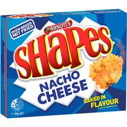 Arnotts Shapes Nacho Cheese 160g