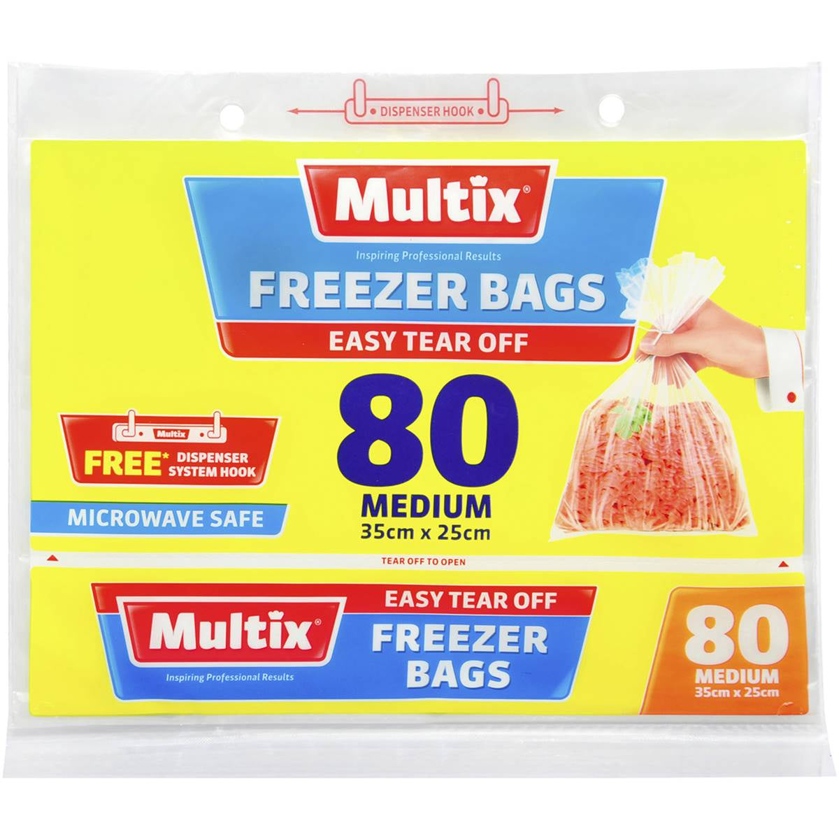 Multix Freezer Bags Tear Off Medium 80