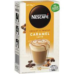 Nescafe Coffee Sachet Caramel Latte 10pk